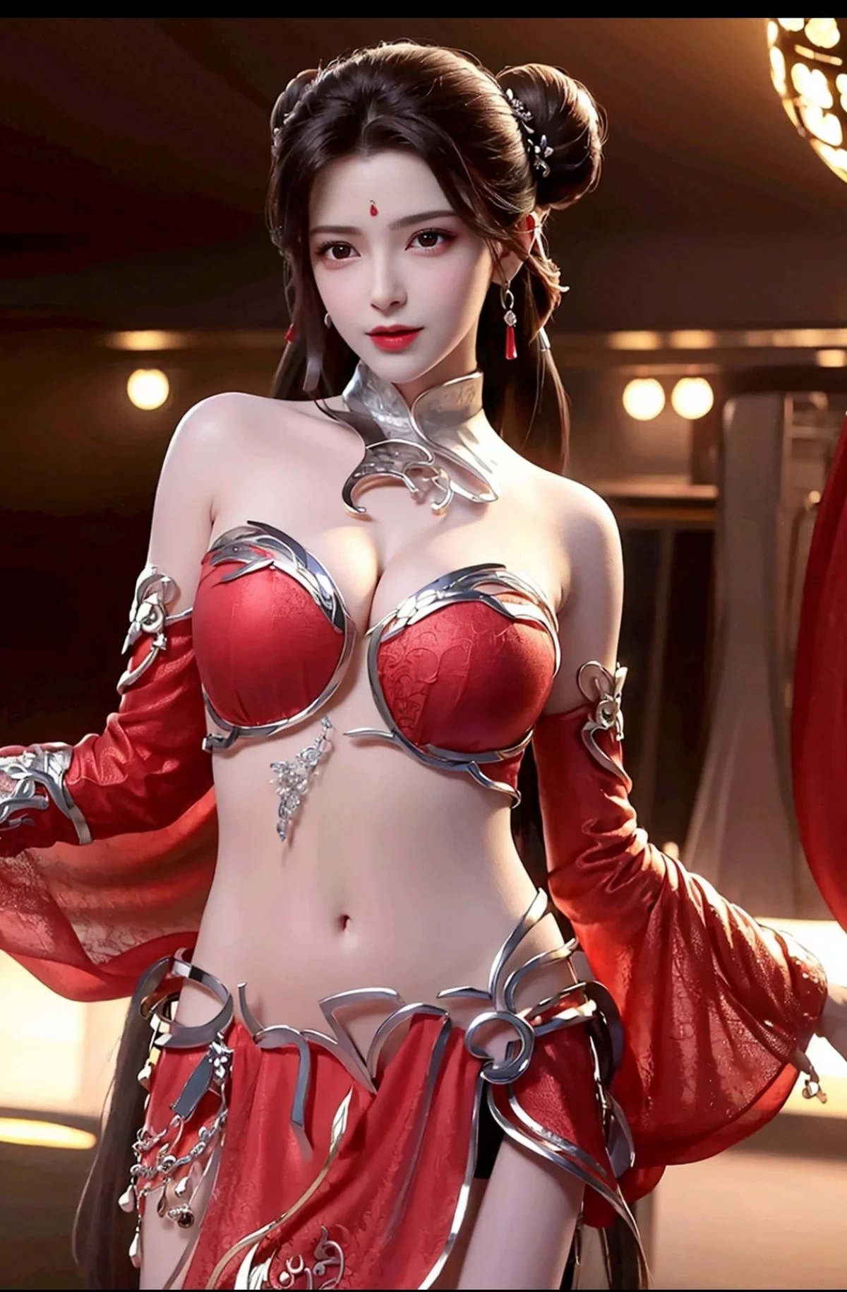 Xgyw.Org_AI美图039期火灵儿主题性感开胸连衣短裙美女完美写真及下载91P