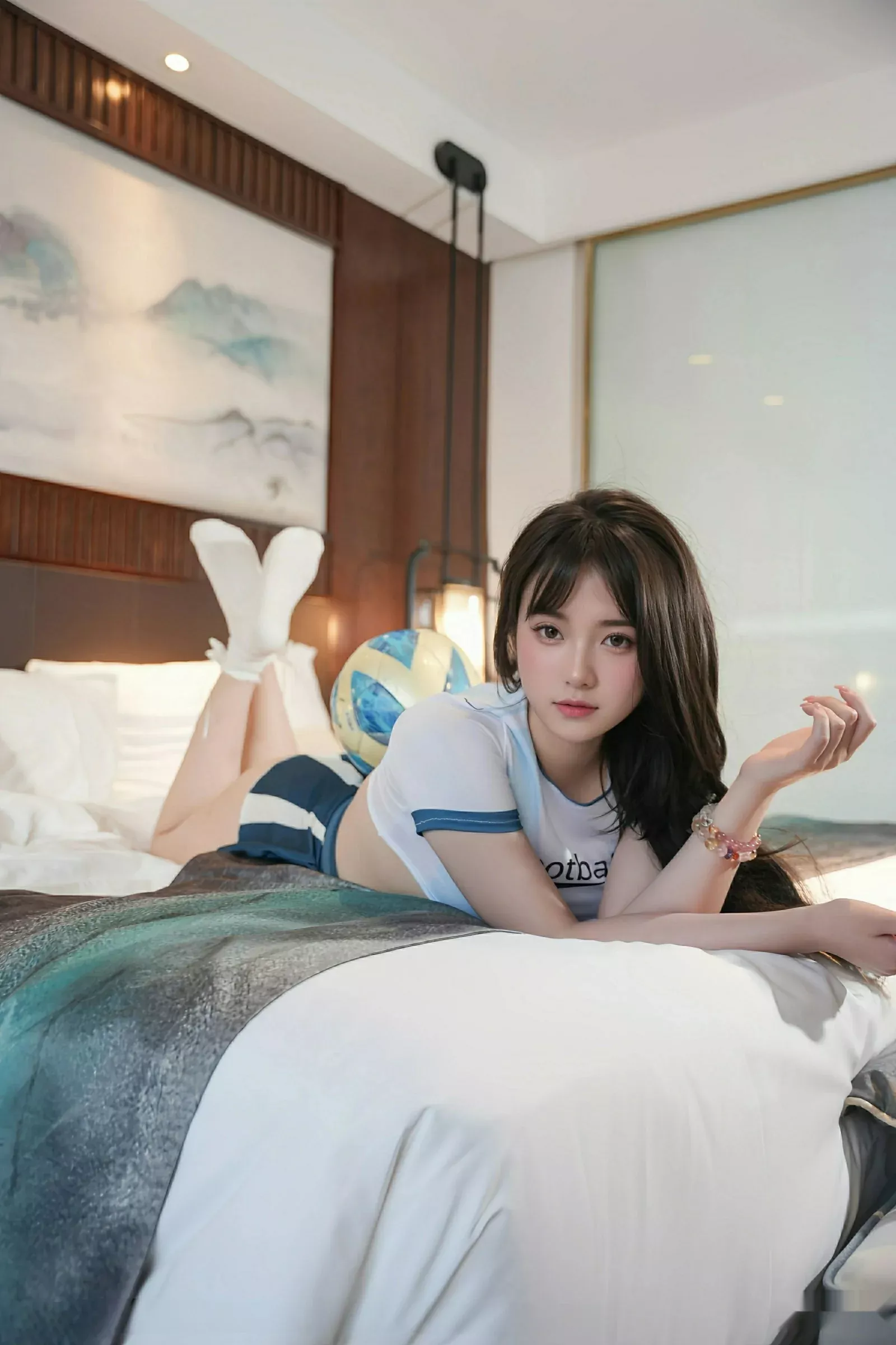 Xgyw.Org_[XiuRen秀人网]No.10606_模特软情性感半截足球队服配白色腿袜秀曼妙身姿撩人诱惑写真82P