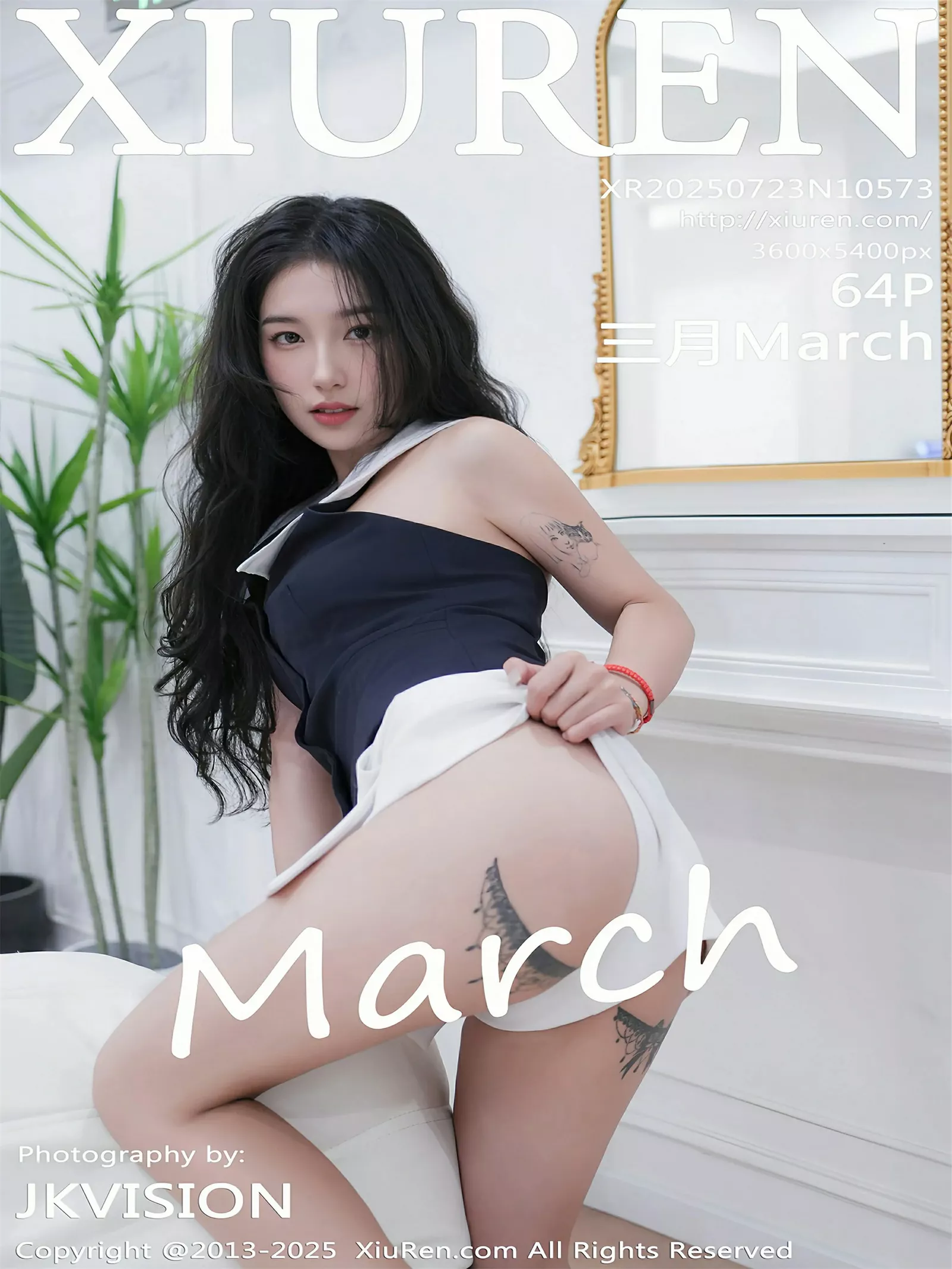 Xgyw.Org_[XiuRen秀人网]No.10573_模特三月March性感黑白礼服露白色内衣秀曼妙身姿迷人诱惑写真64P