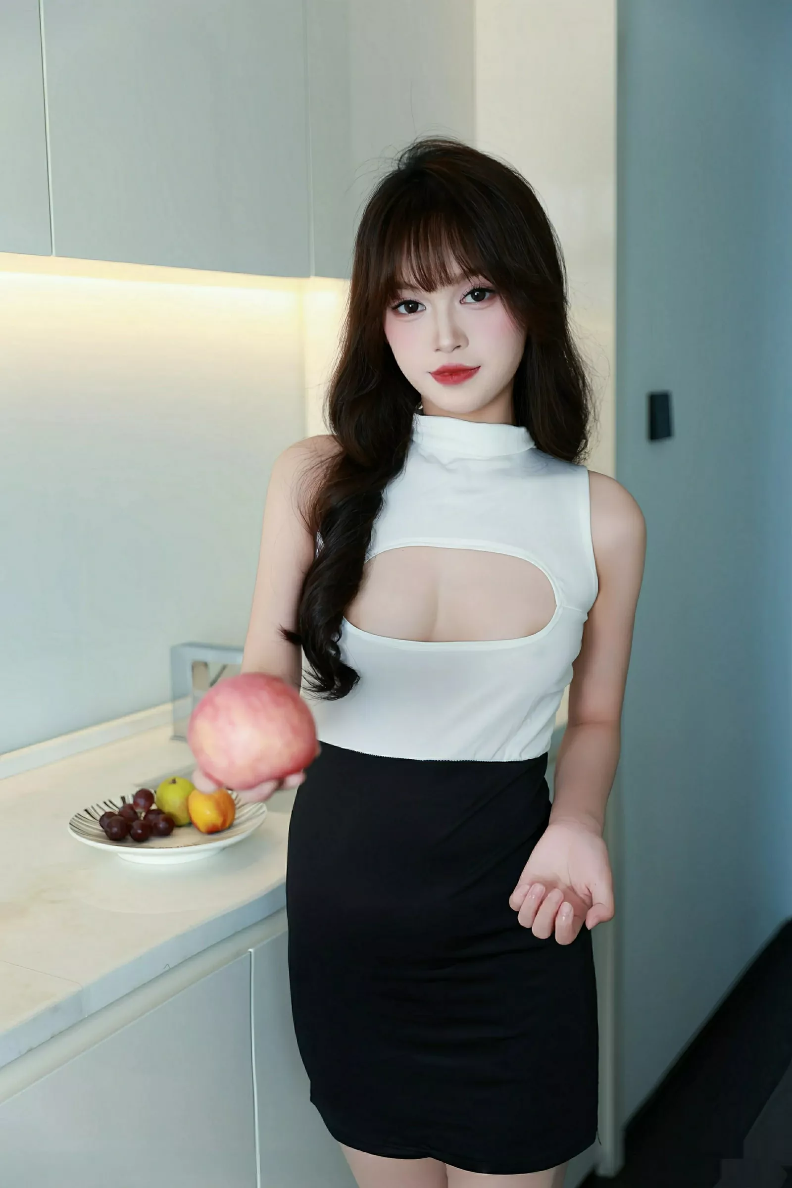 Xgyw.Org_[XiuRen秀人网]No.10590_模特糯咪性感黑色情趣服饰配超薄肉丝秀完美身材迷人诱惑写真80P