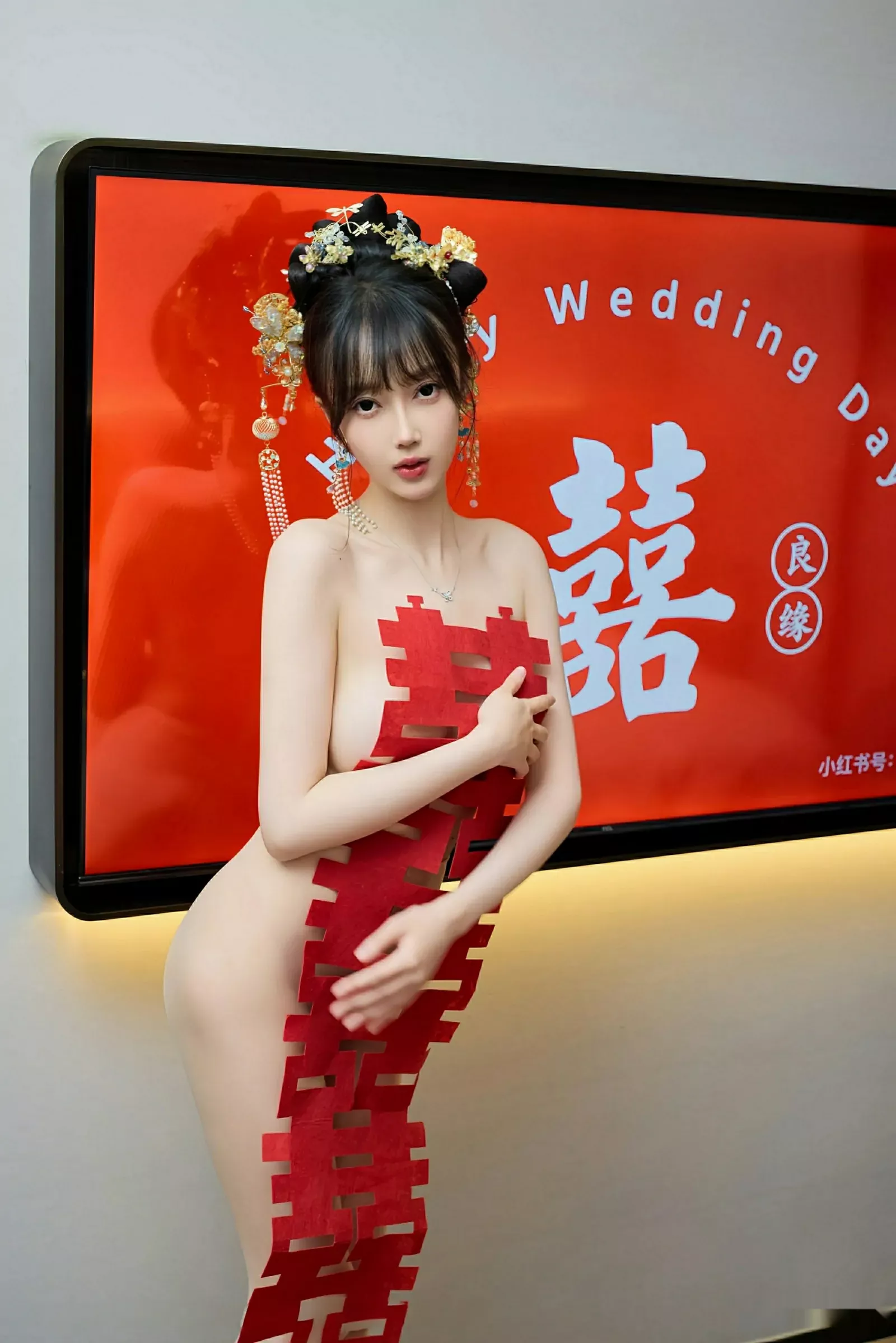 Xgyw.Org_[XiuRen秀人网]No.10567_模特玥儿玥er性感红色蕾丝内衣配超薄肉丝秀完美身材诱惑写真72P
