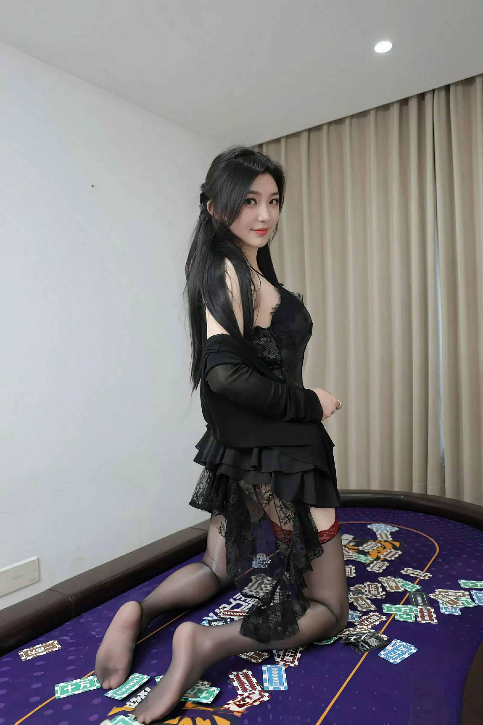 Xgyw.Org_[XiuRen秀人网]No.10592_模特苏一诺性感黑色情趣内衣配黑丝吊袜秀曼妙身姿惹火诱惑写真80P