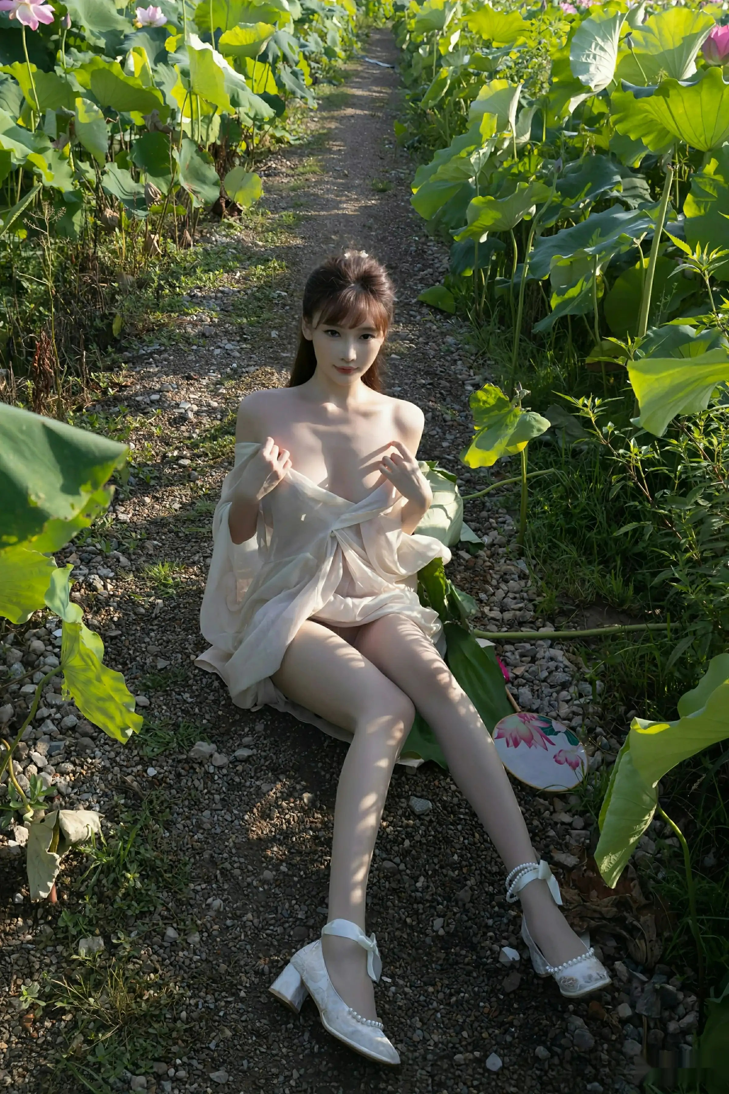 Xgyw.Org_[XiuRen秀人网]No.10630_模特陆萱萱户外性感浅色薄纱服饰配超薄肉丝秀柔美身姿诱惑写真76P