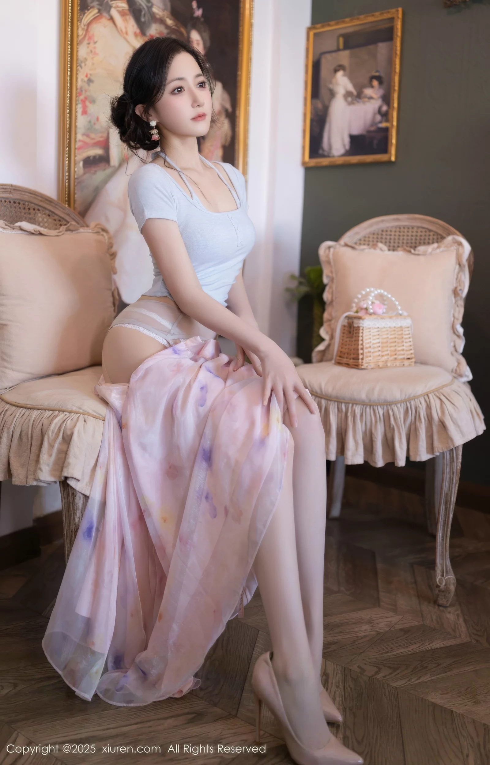 Xgyw.Org_[XiuRen秀人网]No.10656_模特鱼子酱Fish性感粉色薄纱裙露开档肉丝秀曼妙身姿诱惑写真80P