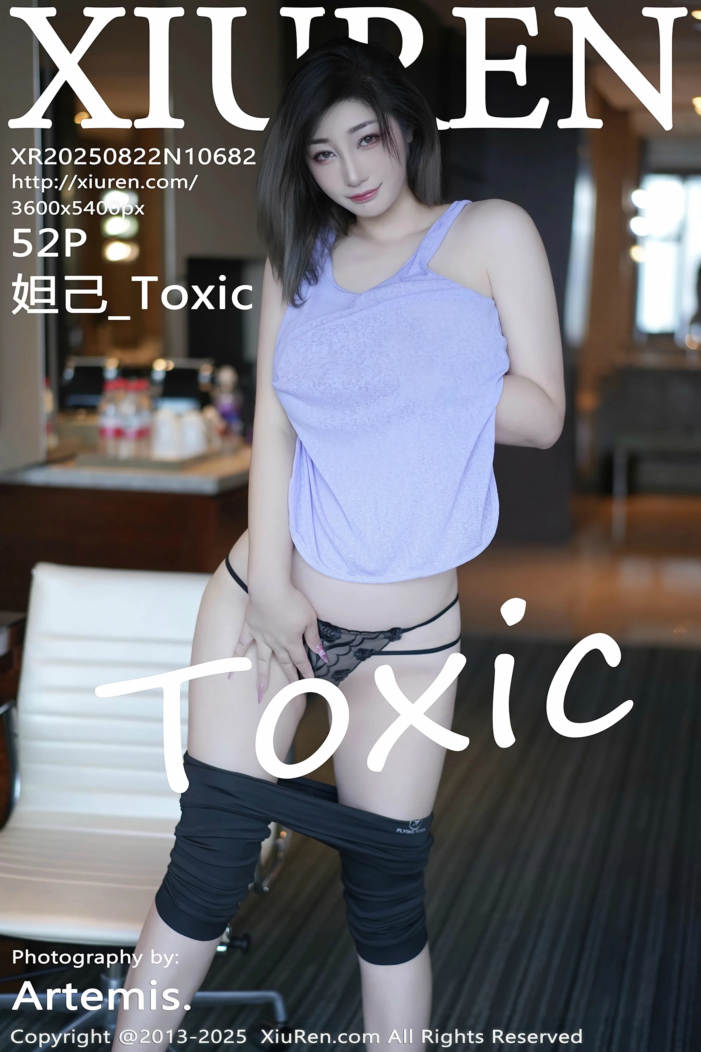 Xgyw.Org_[XiuRen秀人网]No.10682_女神妲己_Toxic性感紫灰色上衣配黑色短裤秀丰满身材诱惑写真52P