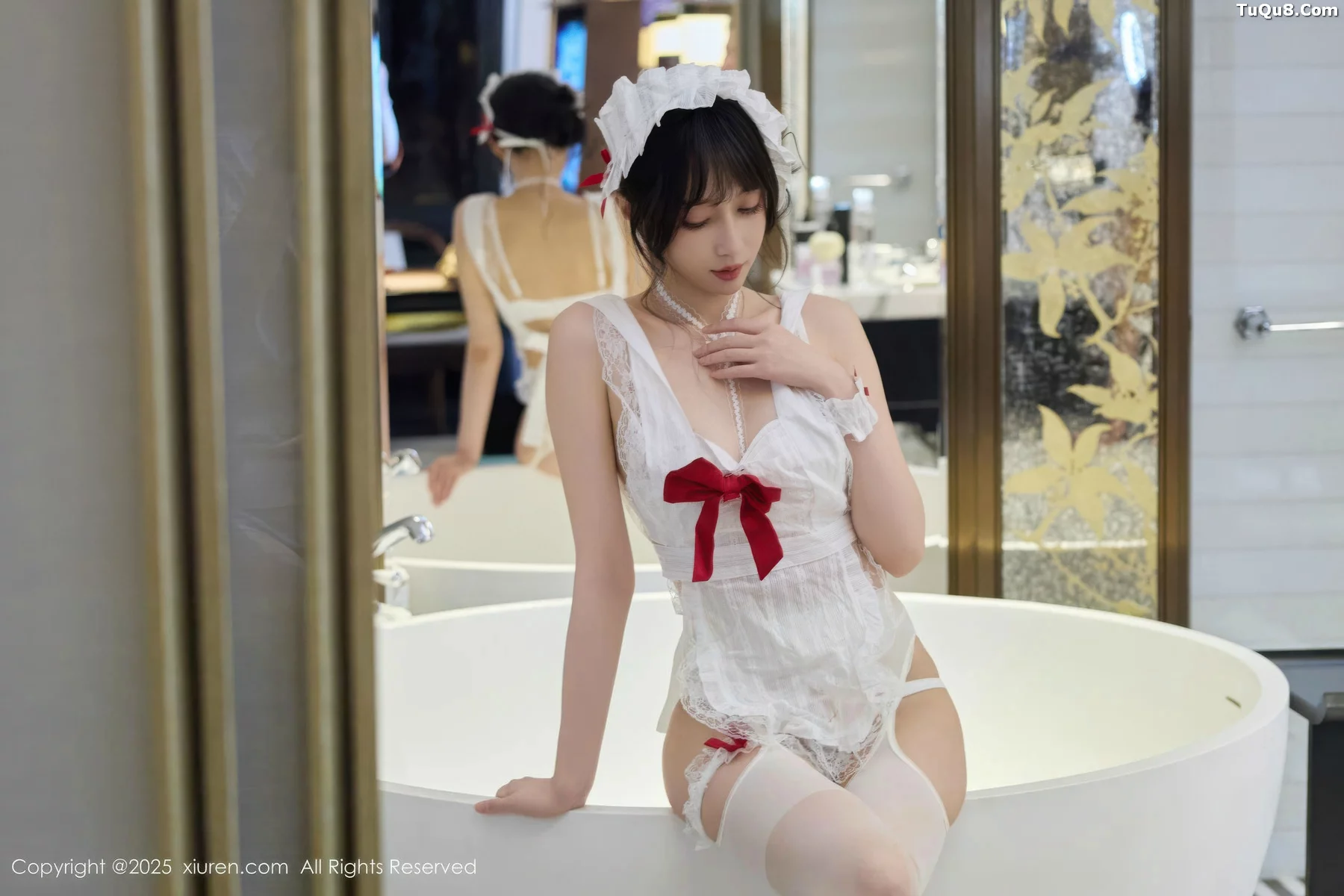 Xgyw.Org_[XiuRen秀人网]No.10827_模特玥儿玥er性感萝莉女仆装配白丝吊袜秀完美身材迷人诱惑写真64P