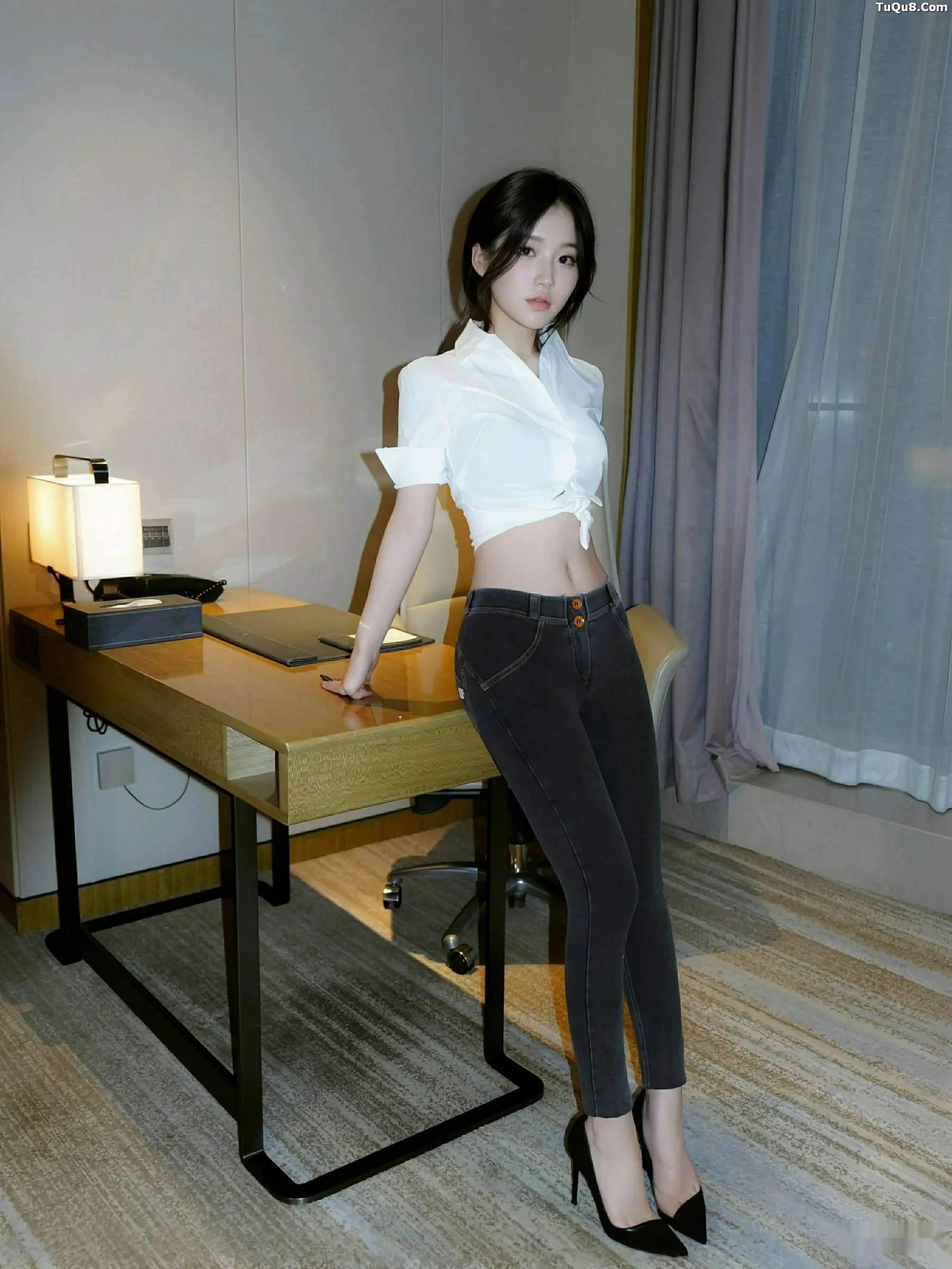 Xgyw.Org_[XiuRen秀人网]No.10785_模特汁汁性感白T配牛仔长裤露蓝灰色内衣秀曼妙身姿诱惑写真76P