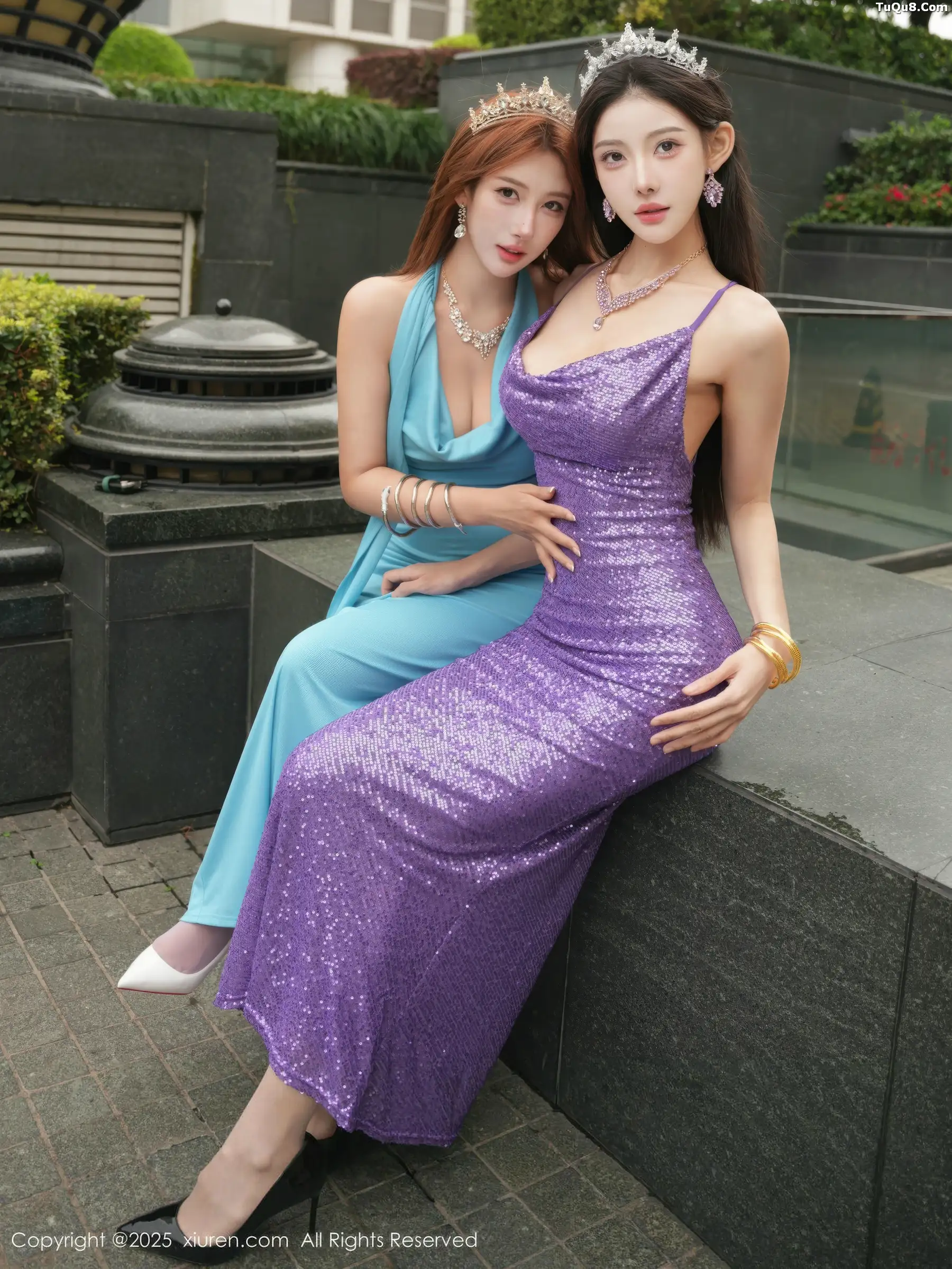 Xgyw.Org_[XiuRen秀人网]No.10996_模特合集梨霜儿＆金允希Yuki性感双人礼服秀丰腴身材诱惑写真68P