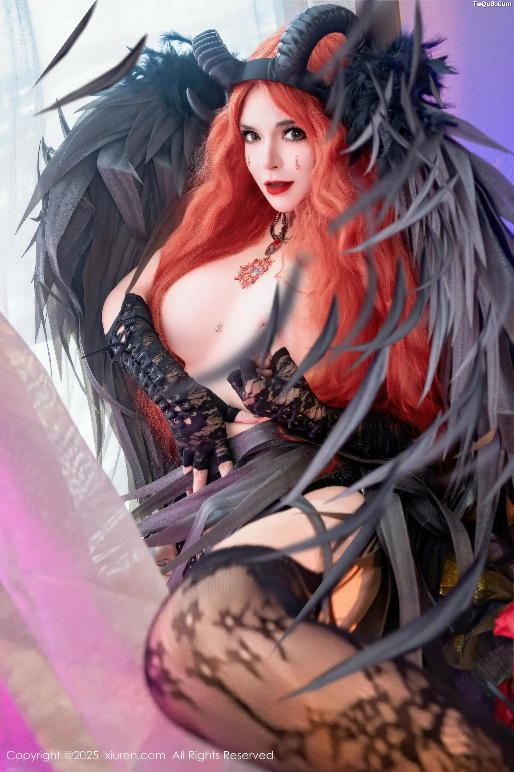 Xgyw.Org_[XiuRen秀人网]No.10994_模特伊丽莎有点白性感黑色蕾丝内衣配黑丝吊袜秀惹火身材诱惑写真66P