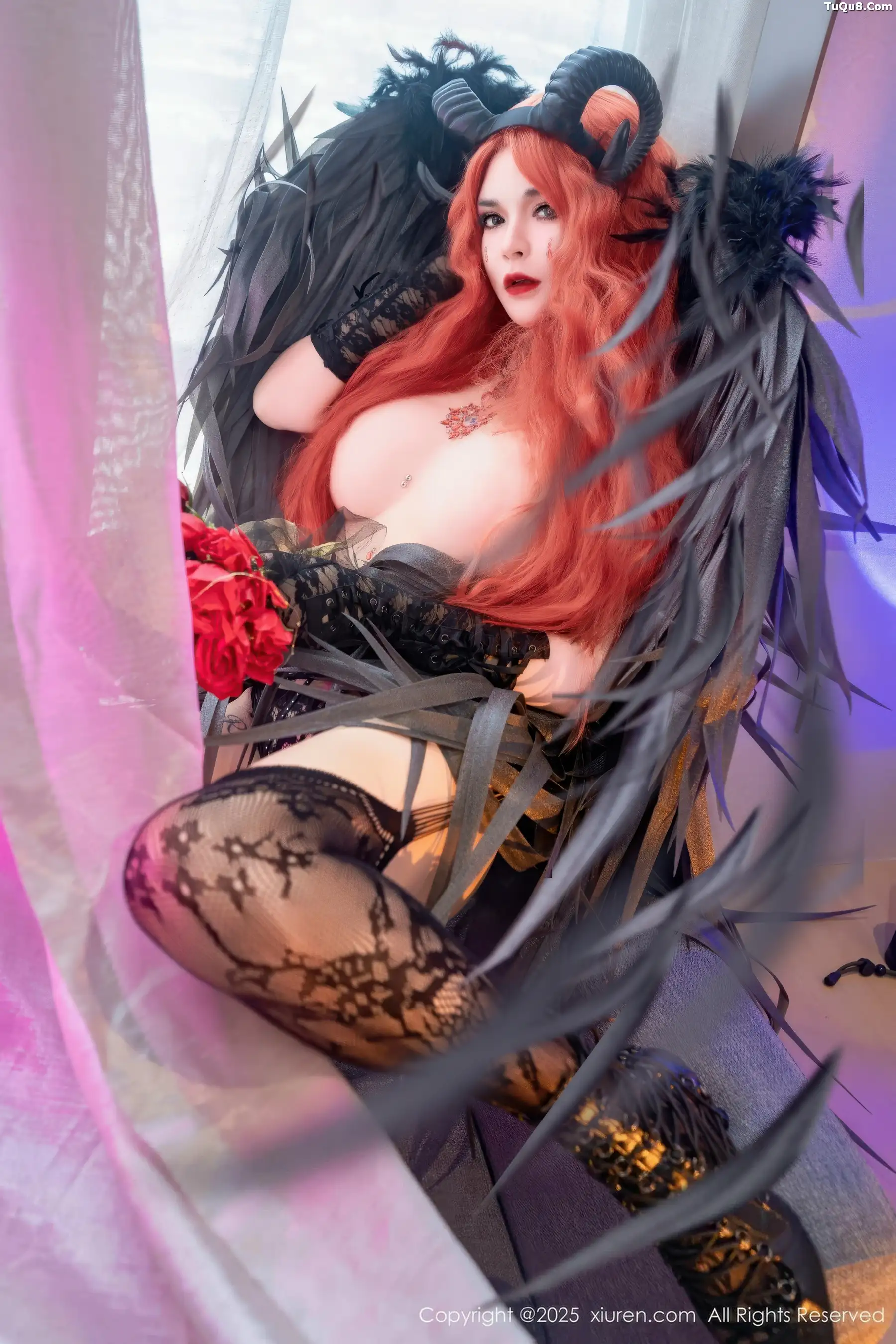 Xgyw.Org_[XiuRen秀人网]No.10994_模特伊丽莎有点白性感黑色蕾丝内衣配黑丝吊袜秀惹火身材诱惑写真66P