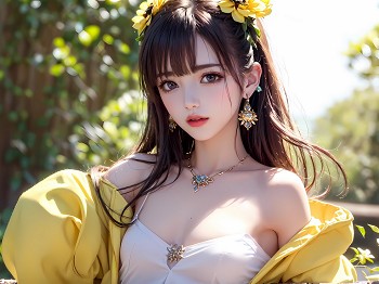 AI美图019期电眼迷唇主题户外短发美少女性感写真及下载22P