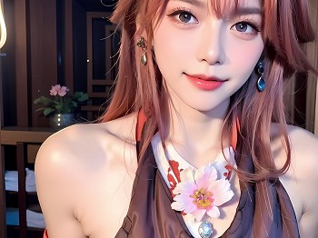 AI美图020期八重神子主题性感礼裙系列美女写真及下载24P