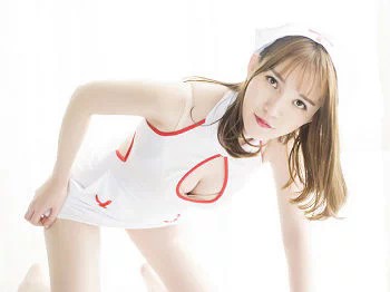 [GIRLT果团网]TG009_青纯玉女桃桃黑色连体内衣兔女郎+性感护士装完美诱惑写真61P